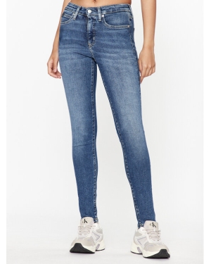 Calvin Klein Jeans Jeansy J20J221774 Granatowy Skinny Fit