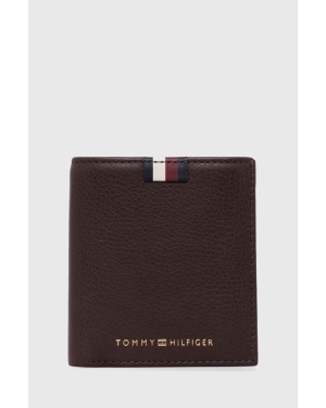 Tommy Hilfiger portfel skórzany kolor brązowy