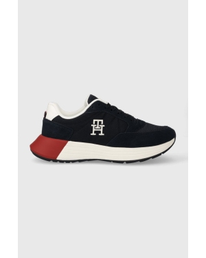 Tommy Hilfiger sneakersy CLASSIC ELEVATED RUNNER MIX kolor granatowy FM0FM04636