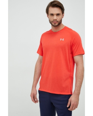 Under Armour t-shirt do biegania Streaker kolor czerwony