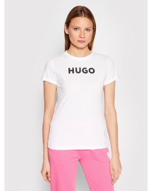 Hugo T-Shirt 50473813 Biały Slim Fit
