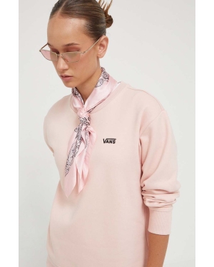 Vans bluza damska kolor różowy z aplikacją