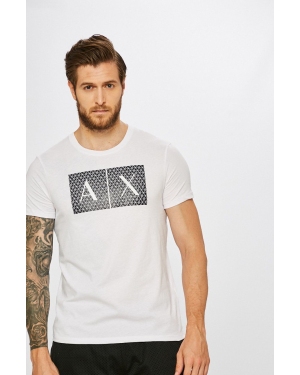 Armani Exchange T-shirt bawełniany 8NZTCK.Z8H4Z.NOS kolor biały z nadrukiem