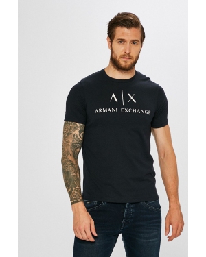 Armani Exchange t-shirt męski kolor granatowy