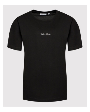 Calvin Klein Curve T-Shirt Inclusive Micro Logo K20K203712 Czarny Regular Fit