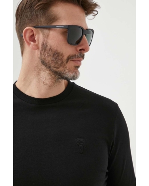 Armani Exchange Okulary przeciwsłoneczne 0AX4112S męskie kolor czarny