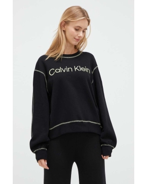 Calvin Klein Underwear bluza piżamowa damska kolor czarny bawełniana