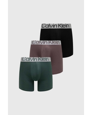 Calvin Klein Underwear bokserki 3-pack męskie kolor turkusowy