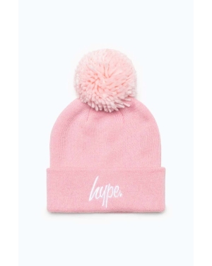 Hype czapka kolor różowy