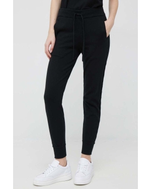 Lauren Ralph Lauren spodnie dresowe z domieszką kaszmiru damskie kolor czarny high waist
