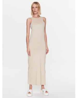 Calvin Klein Sukienka codzienna K20K205271 Beżowy Slim Fit