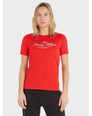 Tommy Hilfiger T-Shirt WW0WW40293 Czerwony Regular Fit