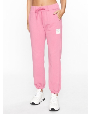 Please Spodnie materiałowe P2SHBUT000 Różowy Regular Fit