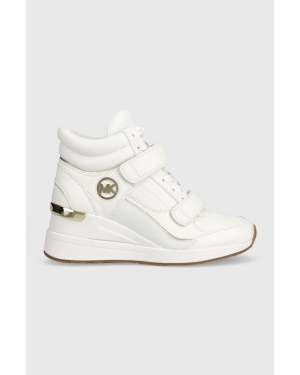 MICHAEL Michael Kors sneakersy skórzane Gentry kolor biały 43F3GYFE1L