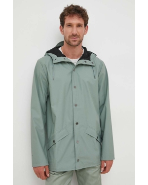 Rains kurtka przeciwdeszczowa 12010 Jackets kolor zielony przejściowa