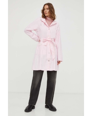Rains kurtka przeciwdeszczowa 18130 Jackets damska kolor różowy przejściowa