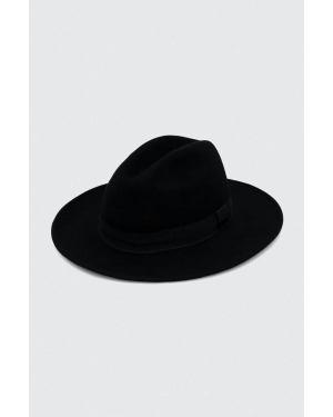 Sisley kapelusz wełniany kolor czarny wełniany