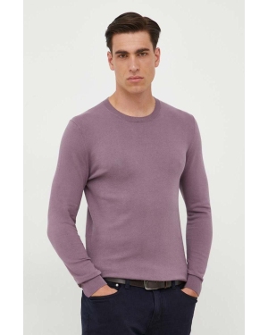 Sisley sweter męski kolor fioletowy lekki