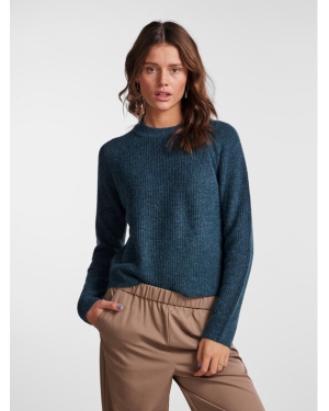Pieces Sweter 17098262 Niebieski Regular Fit