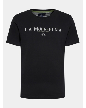 La Martina T-Shirt WMR005 JS206 Czarny Regular Fit