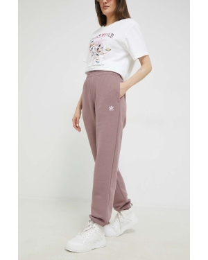 adidas Originals spodnie dresowe damskie kolor różowy gładkie
