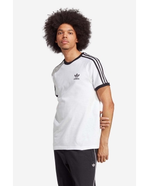 adidas Originals t-shirt bawełniany 3-Stripes kolor biały wzorzysty IA4846-BIALY
