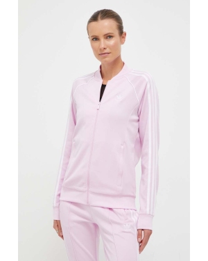 adidas Originals bluza damska kolor różowy z aplikacją