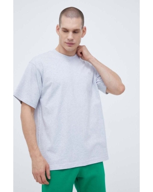 adidas Originals t-shirt bawełniany kolor szary melanżowy