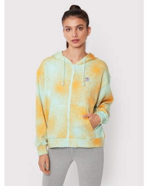 adidas Bluza Allover Print HL6612 Żółty Relaxed Fit