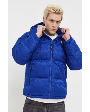 Tommy Jeans kurtka puchowa męska kolor niebieski zimowa