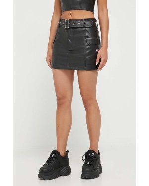 Tommy Jeans spódnica kolor czarny mini prosta