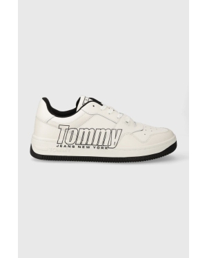 Tommy Jeans sneakersy TJM BASKET LOGO kolor biały EM0EM01257