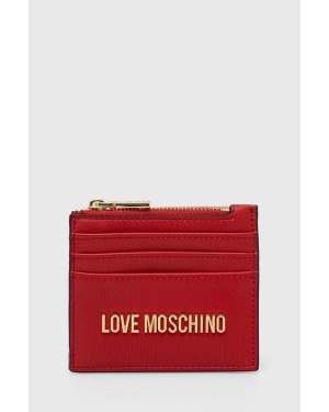 Love Moschino etui na karty kolor czerwony