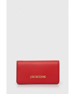 Love Moschino portfel damski kolor czerwony