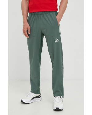 adidas Performance spodnie treningowe męskie kolor zielony z nadrukiem