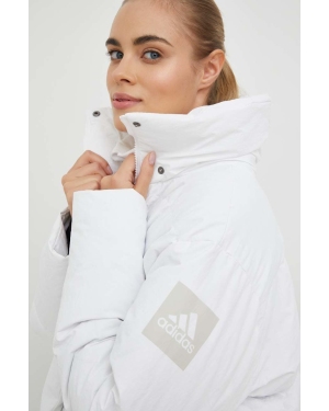 adidas Performance kurtka puchowa damska kolor biały zimowa