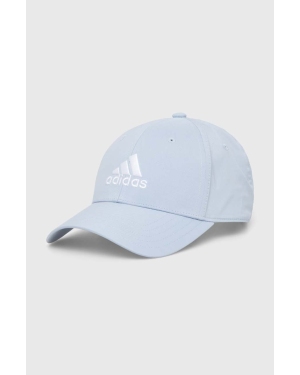 adidas Performance czapka z daszkiem kolor niebieski z aplikacją