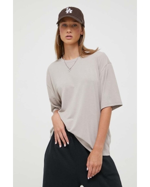 Abercrombie & Fitch t-shirt damski kolor beżowy