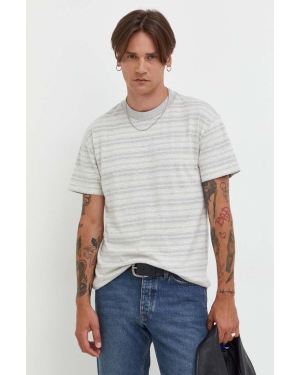 Abercrombie & Fitch t-shirt bawełniany kolor szary wzorzysty