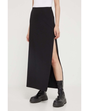 Abercrombie & Fitch spódnica kolor czarny maxi prosta