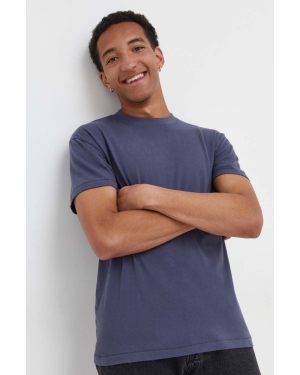 Abercrombie & Fitch t-shirt bawełniany kolor fioletowy gładki