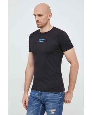 Calvin Klein Jeans t-shirt bawełniany kolor czarny z nadrukiem