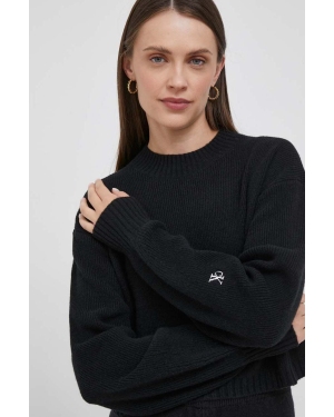 Calvin Klein Jeans sweter wełniany damski kolor czarny