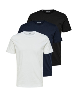 Selected Homme Komplet 3 t-shirtów 16087854 Kolorowy Regular Fit
