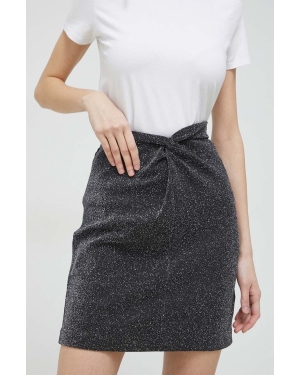 HUGO spódnica kolor srebrny mini ołówkowa