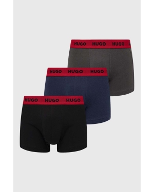 HUGO bokserki 3-pack męskie kolor szary