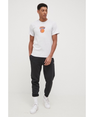 HUF T-shirt bawełniany kolor szary z nadrukiem