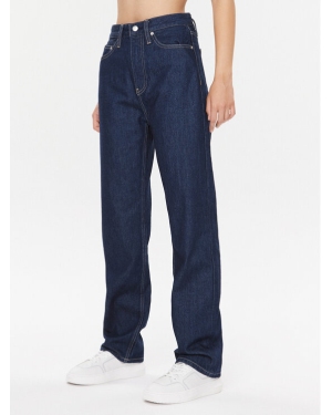Calvin Klein Jeans Jeansy J20J221785 Granatowy Straight Fit
