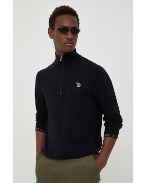PS Paul Smith sweter z domieszką wełny męski kolor czarny lekki