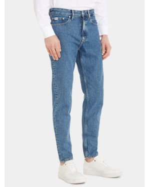 Calvin Klein Jeans Jeansy J30J323885 Niebieski Tapered Fit
